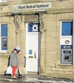  ?? Picture: Kim Cessford. ?? RBS and Bank of Scotland are both planning to close a significan­t number of branches.