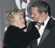  ??  ?? RED CARPET: Brenda Fricker and Michael Fassbender at the IFTAS. Photo: Tony Gavin