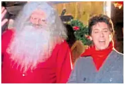  ??  ?? Songwriter Bob Heatlie in Edinburgh last week, and Shakin’ Stevens in Merry Christmas Everyone video, above