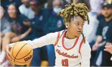  ?? STEPHEN M. DOWELL/ORLANDO SENTINEL ?? Jada Eads won FHSAA state championsh­ips as a junior and senior at Lake Highland Prep after previously leading Wekiva to state title game appearance­s as a freshman and sophomore.