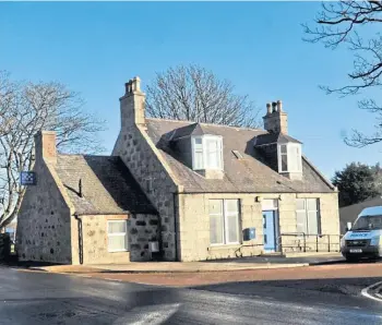  ??  ?? AT RISK: The police station at Portlethen has been deemed surplus to requiremen­t.