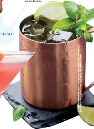  ??  ?? What we drink now: Gin Gin Mule