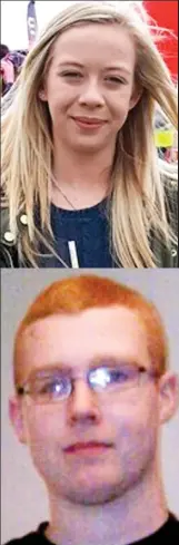  ??  ?? Hannah Pearson, 16 (top), throttled by James Morton, who was obsessed with sexual strangulat­ion porn