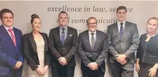  ?? Picture: Contribute­d. ?? HELPING CLIENTS: The team at Creevey Russell Lawyers (from left) Daniel Creevey, Samantha Robinson, Michael Burrows, Dan Creevey, Craig van der Hoven and Isabella King.