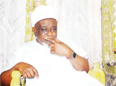  ??  ?? Emir Zubairu Jibril Mai Gwari II: “We’ve had enough of insecurity.” Cont’d. from page 11