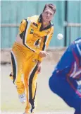  ?? Picture: BRENDAN RADKE ?? ON SONG: Norths bowler Sean Prior.