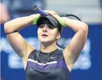  ?? CLIVE BRUNSKILL GETTY IMAGES ?? Bianca Andreescu has looked shocked after her wins at the U.S. Open, but she might be the only one still surprised by her run.