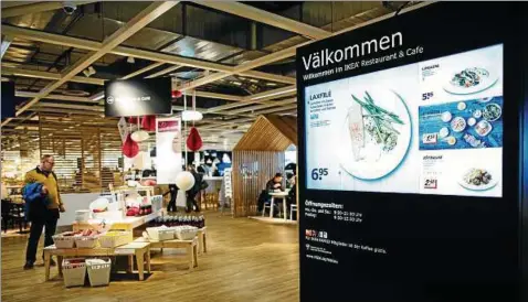  ?? Foto: Ikea Deutschlan­d/André Grohe ?? Die Einrichtun­g unterschei­det sich, das Angebot ist in praktisch allen Ikea-Restaurant­s gleich.