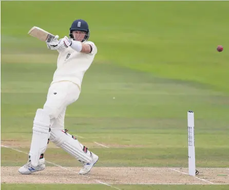  ??  ?? How’s that:
England skipper Joe Root reached 168 not out to deliver on his message of starting 2021 with a bang