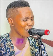  ??  ?? SOULFUL SOUNDS: Nelson Mandela Bay singer LoveChild earns her place on this year’s Arena Programme