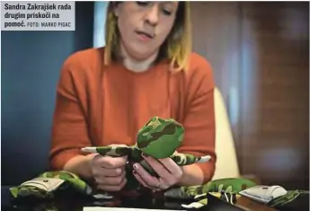  ?? FOTO: MARKO PIGAC ?? Sandra Zakrajšek rada drugim priskoči na pomoč.