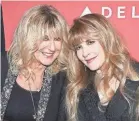  ?? AP PHOTO AP PHOTO ?? Stevie Nicks, right, mourned her bandmate Christine McVie, left, on social media: “My best friend in the whole world.”