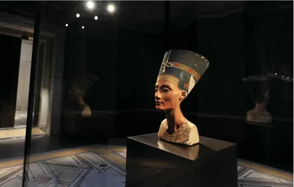  ?? AFP ?? The 3,400-year-old bust of Queen Nefertiti is on display in Berlin’s Neues Museum despite requests from Egypt to repatriate the statue
