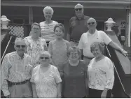  ?? SUBMITTED PHOTO ?? Archbishop Neale School Class of 1960 recently had its annual luncheon at Port Tobacco Marina. The class members celebrated their 58th class reunion. Pictured in the front row, from left, are Joe Norris, Mary Greer Hill, Louise Flynn Senires and Maude...