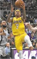  ?? BRENDAN MALONEY/USA TODAY SPORTS ?? Isaiah Thomas says he wants to be in the Lakers’ starting lineup and not come off the bench.