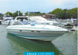  ??  ?? BOAT Sunseeker Portofino 31 DATE 1991 Lying Hampshire CONTACT www.solentmoto­ryachts.com Price £29,995