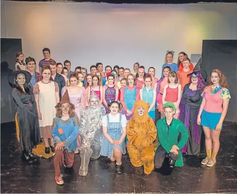  ??  ?? PERTH Grammar School’s production of The Wiz has debuted and the performanc­e will run at the school theatre until tomorrow.
With 50 pupils in acting and singing roles, plus 12 musicians and others behind the scenes, it’s been a major...