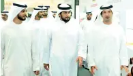  ??  ?? Sheikh Ahmed bin Mohammed bin Rashid Al Maktoum, chairman, Mohammed Bin Al Maktoum Knowledge Foundation, touring the Gulfood Manufactur­ing exhibition in Dubai on Tuesday.— Photo by Mohammad Mustafa Khan