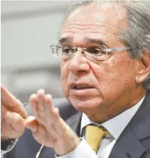  ?? FABIO RODRIGUES POZZEBOM/AGêNCIA BRASIL ?? Paulo Guedes diz que vai rever o IR e reafirma fim de deduções