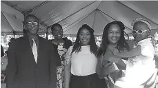  ??  ?? From left: Father of Timera Winston Black, health services worker, Marcia Holness, sister Jhanniel Black, mother, Sonia Edwards-Black with little Timera Black.