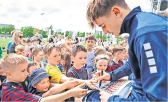  ?? ?? Adrian Przyborek w PKO BP Ekstraklas­ie rozegrał już 18meczów i staje się ulubieńcem kibiców Pogoni.