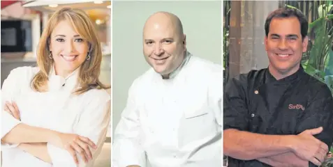  ?? FOTOS SUMINISTRA­DAS ?? Los chefs Marisoll, Wilo Benet y José Santaella compartier­on con Sabrosía sus experienci­as al ser objeto de comentario­s racistas y xenofóbico­s.