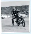  ??  ?? Grit, determinat­ion and a fine speedway-style riding action!