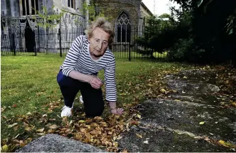  ??  ?? Sheila’s ancestors have links to St Mary’s Church, Whittlesey but there are no graves to be foundy