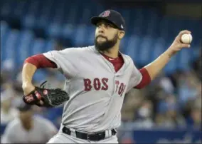  ?? FRED THORNHILL - THE ASSOCIATED PRESS ?? Boston Red Sox starting pitcher David Price throws against the Toronto Blue Jays during the first inning of their baseball game in Toronto, Monday, May 20, 2019.