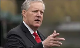  ?? Photograph: Alex Brandon/AP ?? Donald Trump’s former chief of staff Mark Meadows turned text messages over to the January 6 committee.