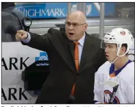  ?? (AP/Gene J. Puskar) ?? New York Islanders Coach Barry Trotz said he will know what type of shape his players are in after they start training camp for the Stanley Cup playoffs.