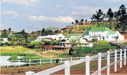  ?? /Supplied ?? Goodness brewing: Oaklands Country Manor, where permacultu­re is practised to grow organic vegetables. A former stable has been converted into a fermenting room.