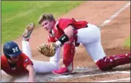  ?? (NWA Democrat-Gazette file photo) ?? Senior Trey Hill (right) has been a four-year starter for Farmington and leads the Cardinals into the 4A-North Regional Tournament at Morrilton, where they will face Heber Springs at 3 p.m. today.