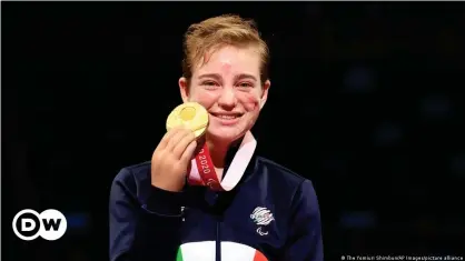  ??  ?? Beatrice Vio repeated her 2016 Paralympic win