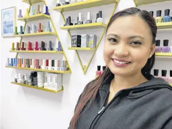  ?? STEPHEN ROBERTS ?? Regielyn Tijam is the owner of Lash Studio, a new beauty salon on Broadway in Corner Brook. Tijam, who hails from Manila, Philippine­s, is a trained lash and nail technician. She started the business this year after moving to Corner Brook in 2022.