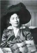  ??  ?? Christabel Harriette Pankhurst, hija de Emmeline, y pionera, junto con su madre, del movimiento sufragista en Inglaterra.