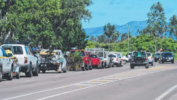  ?? GRIDLOCK: Council’s decision to close transfer stations in the northern beaches will only add to demand at the Hervey’s Range waste transfer facility. Picture: EVAN MORGAN ??