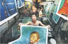  ??  ?? The movie unravels the angst of a peasanttur­ned-painter who produces replicas of Van Gogh masterpiec­es.— Photo courtesy of Century Image Media