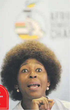  ?? Picture: Michel Bega ?? NEW CHALLENGE. Makhosi Khoza is ready to tackle her new job with antigraft lobby group Outa as the organisati­on’s executive director.
