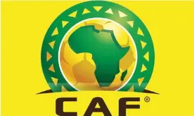  ?? ?? The Confederat­ion of African Football logo. Its disciplina­ry committee in Algiers heard the case involving Felix Sohounde Peperipé. Photograph: CAF
