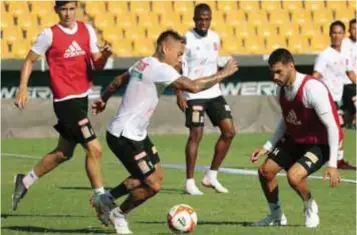  ?? |CORTESÍA ?? El equipo entrenó en el Estadio Universita­rio para después salir al compromiso contra San Luis.