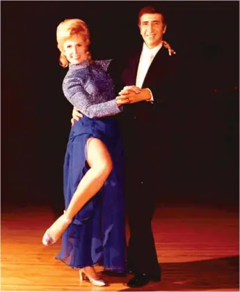  ??  ?? ABOVE: Agnes DeBartolo with husband and dance partner Tom DeBartolo.