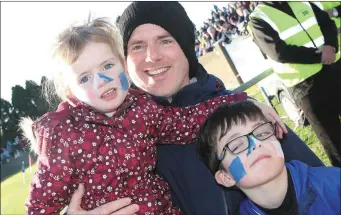  ??  ?? Aideen, Niall and Daithí Callaghan at Sunday’s final.