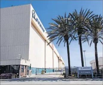  ?? Ricardo DeAratanha
Los Angeles Times ?? THE PLANT’S CLOSURE is a painful loss for Long Beach’s economy and the end of an era in which Southern California’s aerospace industry, and its high-paying jobs, helped build a strong middle class.