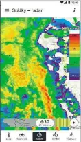  ??  ?? Vzhled aplikace Českého hydrometeo­rologickéh­o ústavu. Repro: ČHMÚ