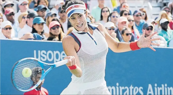  ?? FOTO: EFE ?? Garbiñe Muguruza impresiona en el US Open. Campeona de Wimbledon y Cincinnati, suma una racha de ocho partidos invicta. Sigue mejorando su resultado en el último Grand Slam de la temporada y puede acabar como nº 1 mundial