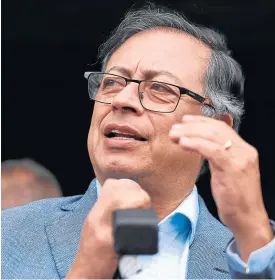  ?? ?? Gustavo Petro, presidente de Colombia./colpresnsa.