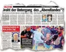  ??  ?? So berichtete die MOPO gestern über den „Untergang des Abendlande­s“.