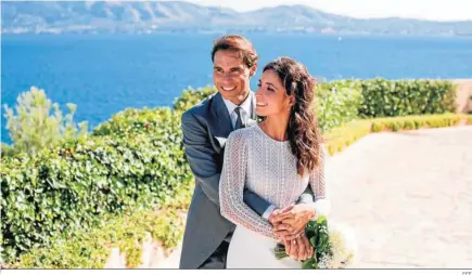  ?? EFE ?? Rafa Nadal y Xisca Perelló se casaron el 19 de octubre de 2019 en el castillo privado de Sa Fortalesa.