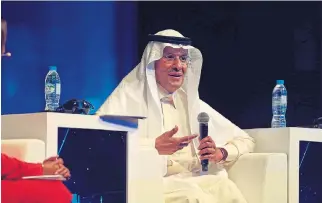  ?? /Reuters ?? Sticky spot: Saudi Arabia energy minister Abdulaziz bin Salman at the 24th World Energy Congress in Abu Dhabi, United Arab Emirates on Monday.